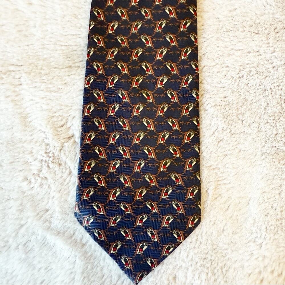 LOONEY TUNES Vintage Navy Blue Tasmanian Devil 1998 Men’s Tie